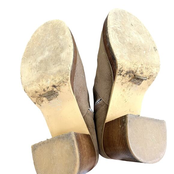 Oasis Society Suede Platform Boots in Brown - Picture 5 of 6